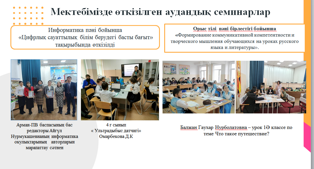 2021-2022 оқу жылында жүргізілген  әдістемелік жұмыстардың қорытындысы
